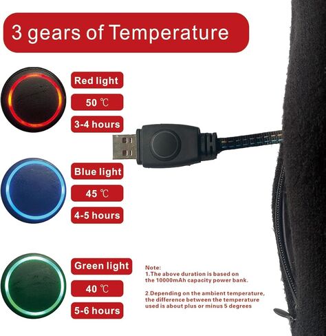 MYI Heated Undershirt Sweatshirt Tops Warm Underwear Electric Warmer Apparel Thermal Pullover Sweater Men Women Black M (NOT Included Batteries) in Saudi Arabia