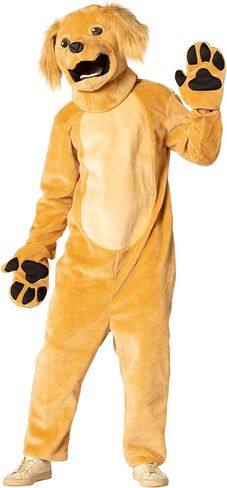 زي الكلب البني مع قناع الرأس والكفوف، زي الهالوين، للنساء والرجال، مقاس واحد للبالغين in Kuwait