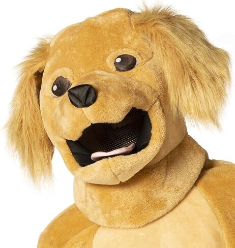 زي الكلب البني مع قناع الرأس والكفوف، زي الهالوين، للنساء والرجال، مقاس واحد للبالغين in Kuwait