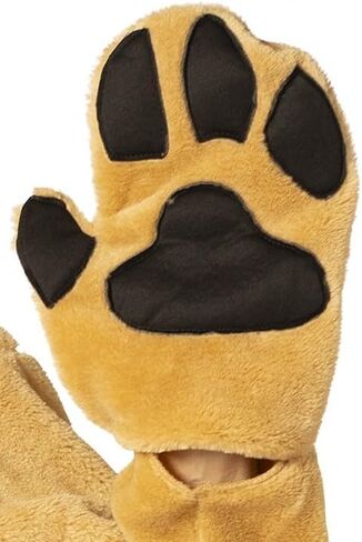 زي الكلب البني مع قناع الرأس والكفوف، زي الهالوين، للنساء والرجال، مقاس واحد للبالغين in Kuwait