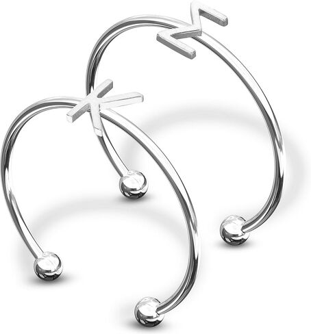 Sorority Shop Sigma Kappa Stacking Ring Set - Adjustable Rings with Silver Plating in Saudi Arabia