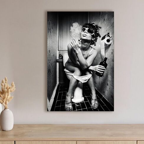 1pc Canvas Poster with Modern Rebellious Spirit, Wall Art Print for Living Room & Bedroom, 30 * 45cm/12 * 18in Unframed in Saudi Arabia