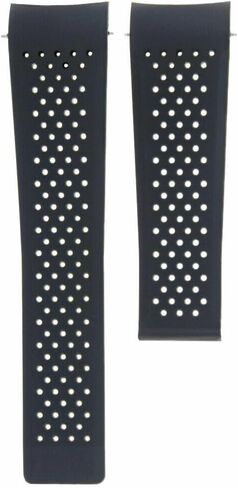 Ewatchparts 22mm Rubber Watch Band Strap Compatible With Tag Heuer Carrera Pendulum Aquaracer Black in Saudi Arabia