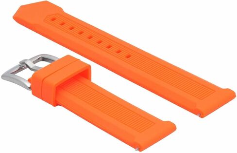 Ewatchparts 22mm Rubber Watch Band Strap Compatible With Tag Heuer Formula F-1 Aquaracer Calibre Orange in Saudi Arabia