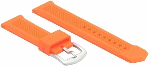 Ewatchparts 22mm Rubber Watch Band Strap Compatible With Tag Heuer Formula F-1 Aquaracer Calibre Orange in Saudi Arabia