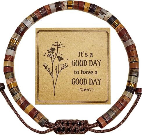 Inspirational Bracelet for Women - Handmade Natural Stone Beaded Wrap Bracelet, Positive Energy Jewelry Gift for Her in Saudi Arabia