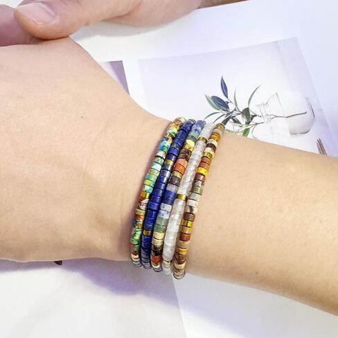 Inspirational Bracelet for Women - Handmade Natural Stone Beaded Wrap Bracelet, Positive Energy Jewelry Gift for Her in Kuwait