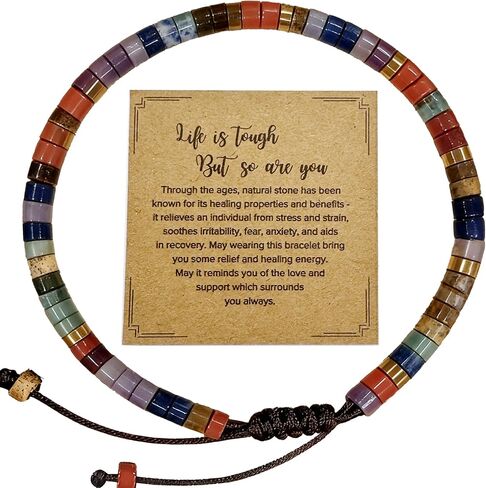 Inspirational Bracelet for Women - Handmade Natural Stone Beaded Wrap Bracelet, Positive Energy Jewelry Gift for Her in Kuwait