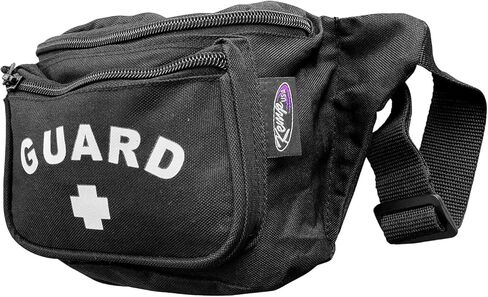 KEMP USA - حزمة المنقذ الشفافة Fanny Fanny Pack/Hip Back مع شعار الحرس - حقيبة خصر مقاومة للماء ودائم للمستلزمات الطبية ومعدات الإنقاذ - Clear in Saudi Arabia