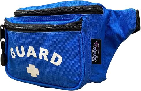 Kemp USA – Transparent Lifeguard Fanny Pack/Hip Pack with GUARD Logo - Water-Resistant and Durable Waist Bag for Medical Supplies & Lifeguard Gear - Clear in Saudi Arabia