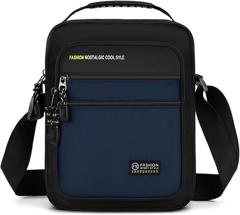 Men's Solid-Color Oxford Canvas Shoulder Bag with Waterproof Lightweight Chest Bag for Casual and Minimalist Styles in Saudi Arabia