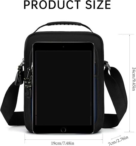 Men's Solid-Color Oxford Canvas Shoulder Bag with Waterproof Lightweight Chest Bag for Casual and Minimalist Styles in Saudi Arabia