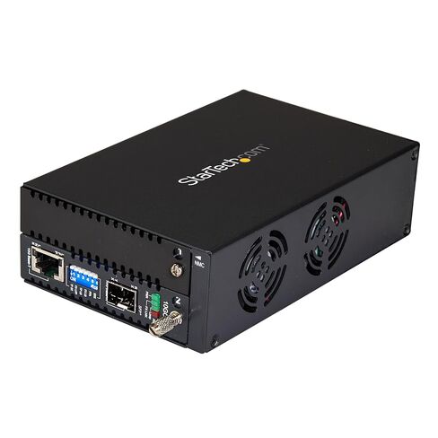 محول وسائط الألياف StarTech Gigabit، Open SFP، MM/SM، TAA (MCM1110SFP) | محول جيجابت إيثرنت مستقل إلى محول ألياف، شبكات 10/100/1000 ميجابت في الثانية، فتحة SFP مفتوحة in Kuwait