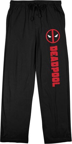 Deadpool Classic Logo Men's Black Sleep Pants in Saudi Arabia