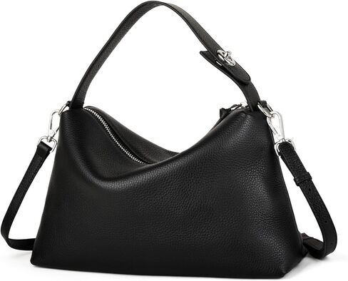 Premium Full-Grained Leather Crossbody Bags for Women, Slouchy Shoulder Bag with Adjustable Strap and Tote Handbag in Kuwait