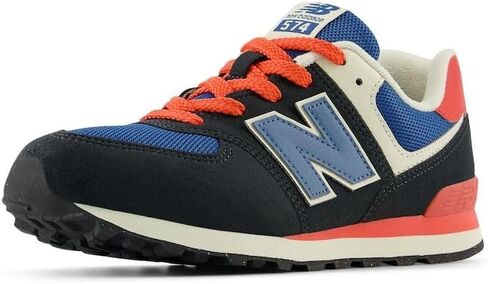 New Balance Kids 574 V1 70s Racing Lace-up Sneaker, Brighton Grey/Nb Navy, 2.5 Wide US Unisex Little in Kuwait