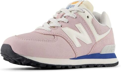 New Balance Kids 574 V1 70s Racing Lace-up Sneaker, Brighton Grey/Nb Navy, 2.5 Wide US Unisex Little in Kuwait