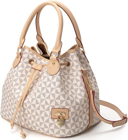 Crossbody Bags for Women - Shoulder Bag Fashion Print Style, Lock Design Handbags for Women, Adjustable Shoulder Strap in Kuwait