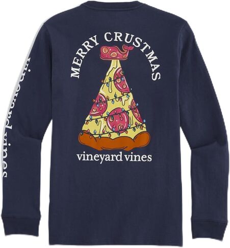 Vineyard Vines Boys' Merry Crustmas Long-Sleeve Pocket Tee in Saudi Arabia