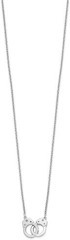 Sonia Jewels Real 925 Sterling Silver Handcuff Pendant Necklace Charm Chain - with Secure Lobster Lock Clasp in Saudi Arabia