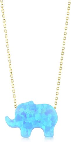 Gelin 14K Solid Gold Elephant Necklace for Women in Saudi Arabia