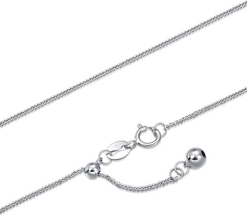CHOW SANG SANG 18K White Solid Gold Machinery Chain Franco Chain Necklace for Women 94220N | 18.5 Inches, (47 CM) in Saudi Arabia
