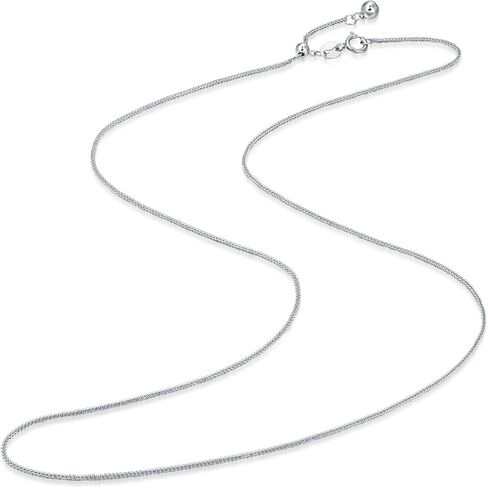 CHOW SANG SANG 18K White Solid Gold Machinery Chain Franco Chain Necklace for Women 94220N | 18.5 Inches, (47 CM) in Saudi Arabia