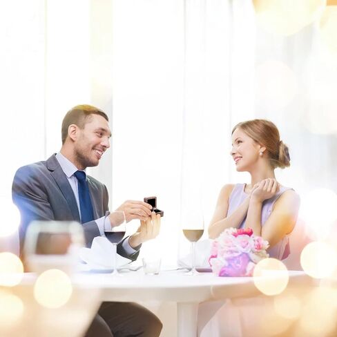 صناديق خواتم خشبية، صندوق خاتم الخطوبة، صناديق تخزين مجوهرات مربعة من خشب الجوز العتيق لهدية عيد الحب في الزفاف، اقتراح، حفل in Kuwait