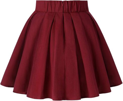 MINTLIMIT 1950's Vintage Pleated Skirt A-line Retro Floral Printed Mini Skirts with Pockets in Saudi Arabia