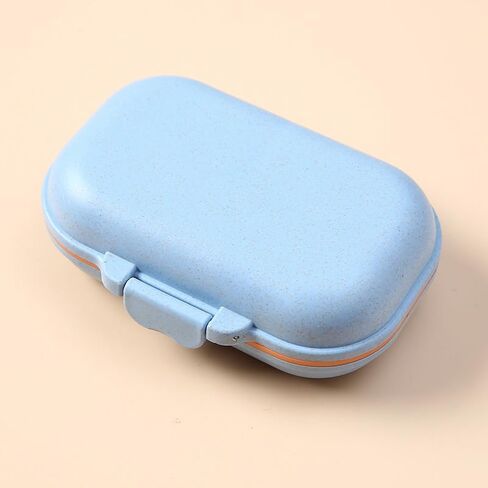 Travel Pill Organizer, 7 Compartments Daily Pill Case Portable Medicine Planner Small Vitamin Containers in Saudi Arabia