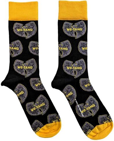 Rock Off officially licensed products Wu-Tang Clan Ankle Socks Grey Logos Official Mens Black (Uk Size 7-11) Size One Size in Saudi Arabia