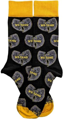 Rock Off officially licensed products Wu-Tang Clan Ankle Socks Grey Logos Official Mens Black (Uk Size 7-11) Size One Size in Saudi Arabia