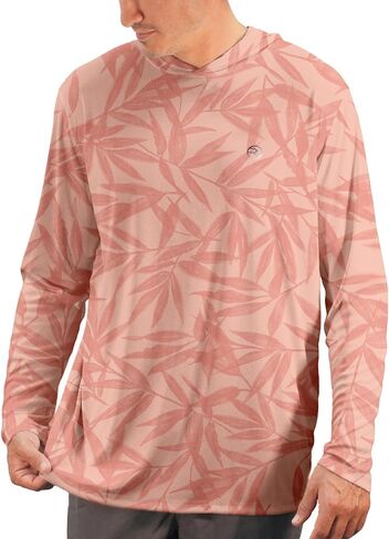 Reel Life UV Long Sleeve Hoodie – Jax Beach Mens Long Sleeve Sun Protection Shirts with Hood in Saudi Arabia