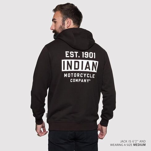 Indian Motorcycle Men's Est 1901 Hoodie, Black - 2865730 in Saudi Arabia