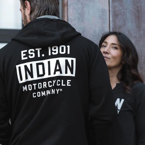 Indian Motorcycle Men's Est 1901 Hoodie, Black - 2865730 in Saudi Arabia