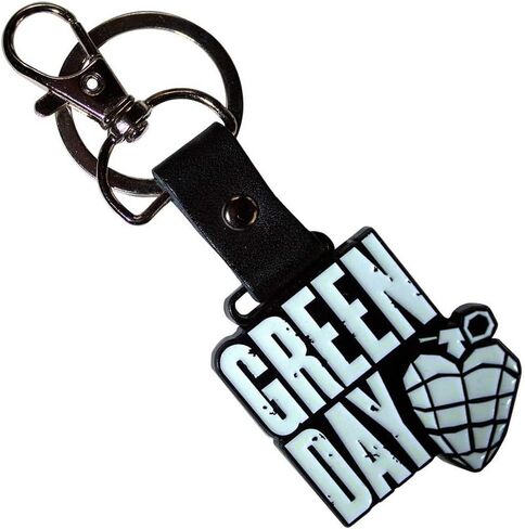 منتجات Rock Off مرخصة رسميًا بشعار Green Day Stacked وسلسلة مفاتيح معدنية Grenade in Saudi Arabia