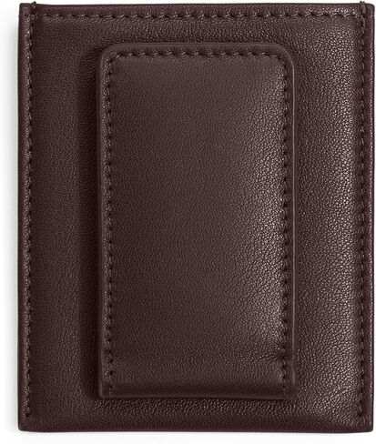 Leatherology Premium Mahogany Men's Slim Money Clip Card Case Wallet in Saudi Arabia