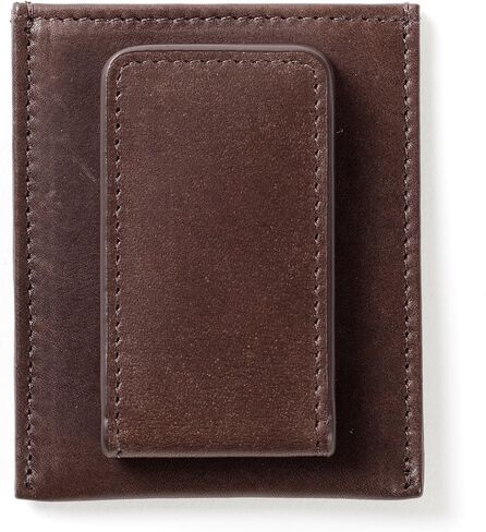 Leatherology Premium Mahogany Men's Slim Money Clip Card Case Wallet in Saudi Arabia