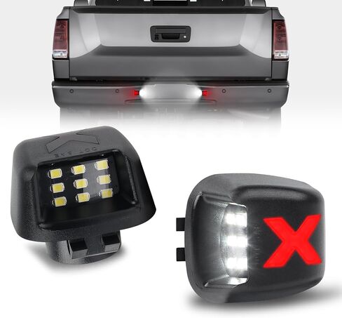 License Plate Lights Cover Lens - Tag Lamp Housing Assembly Compatible with Ni-ssan Frontier Titan Armada Xterra, Suzuki Equator Pickup Truck, Driver & Passenger Side, 2 pcs in Saudi Arabia