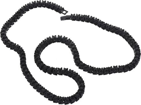 metaltree98 Black Plated Tennis Stone Chain Necklace 16" / 18" / 20" / 22" / 24" in Saudi Arabia