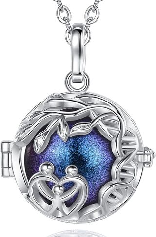 AEONSLOVE Harmony Ball Necklace Tree of Life Angel Chime Caller Necklace, Balls 18MM Llamador De Angeles Bola Necklace Pregnancy Gifts - 30 & 45 Chains in Saudi Arabia