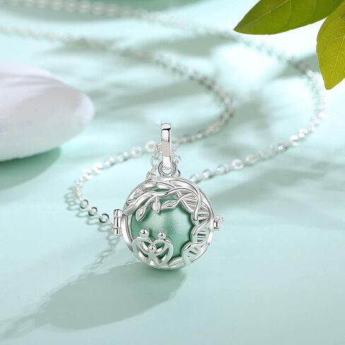 AEONSLOVE Harmony Ball Necklace Tree of Life Angel Chime Caller Necklace, Balls 18MM Llamador De Angeles Bola Necklace Pregnancy Gifts - 30 & 45 Chains in Saudi Arabia