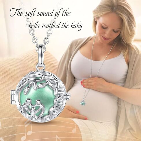 AEONSLOVE Harmony Ball Necklace Tree of Life Angel Chime Caller Necklace, Balls 18MM Llamador De Angeles Bola Necklace Pregnancy Gifts - 30 & 45 Chains in Saudi Arabia