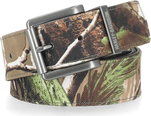 Harley-Davidson Men's Realtree® Camo Print Reversible Strap Leather Belt in Saudi Arabia