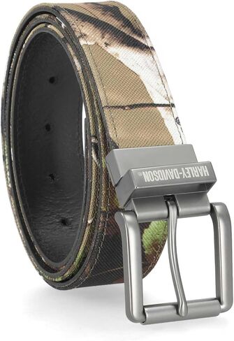 Harley-Davidson Men's Realtree® Camo Print Reversible Strap Leather Belt in Saudi Arabia