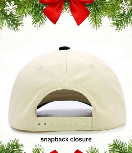 Merry Christmas Embroidery Baseball Cap, Two-Tone Adjustable Unisex Xmas Dad Hat, Holiday Party Hat in Saudi Arabia