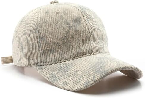 Corduroy Hat Marbled Baseball Cap Unisex Sun Hat for Men and Women in Saudi Arabia