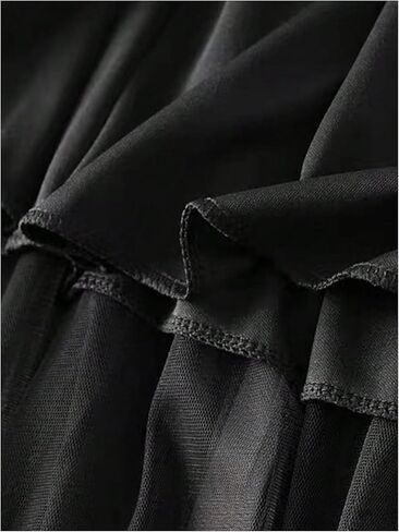 SHENHE Women's Tulle Skirt Fairy A Line Pleated Mesh High Waist Tutu Flowy Midi Skirt in Kuwait