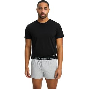 PUMA Mens Boxer Set Sleepwear Pjs Lightweight Short Sleeve Shirts Soft Breathable Fresh Sleep Sets S-XL in Saudi Arabia