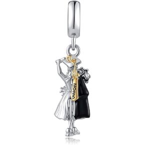 TCHYUN Graduation 2025 2026 Dangle Charm Graduation Lady Bead Compatible with Pandora Bracelet Women in Saudi Arabia